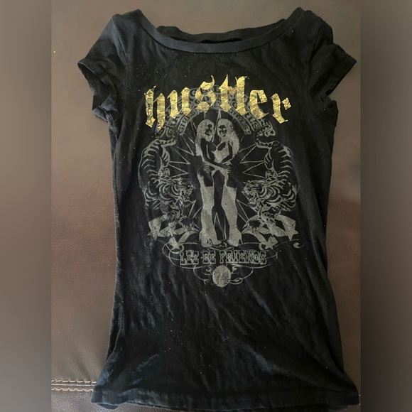 Hustler Hollywood Tops - Hustler Top~Lez Be Friends